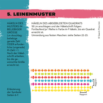 Granny Square Muster Häkel-Karten (Deutsche Ausgabe)