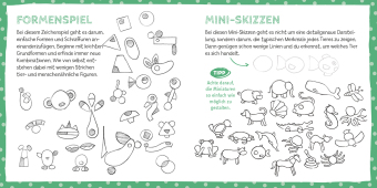 Die Kunst des Zeichnens für Kinder Zickzack-Zeichenkarten
