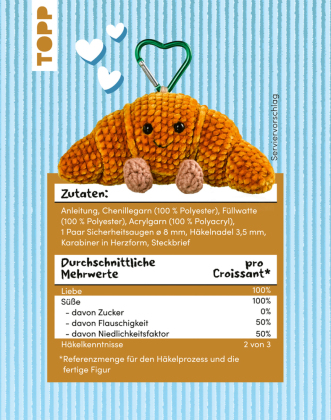 Amusing Lovables Häkelset Jacques Croissant