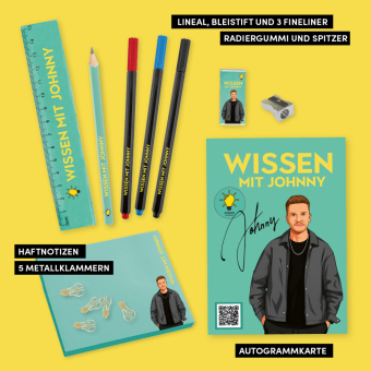 Wissen mit Johnny: Fan-Schreibset
