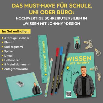 Wissen mit Johnny: Fan-Schreibset