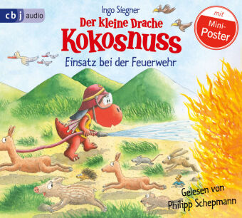 Der kleine Drache Kokosnuss - Einsatz bei der Feuerwehr,1 Audio-CD