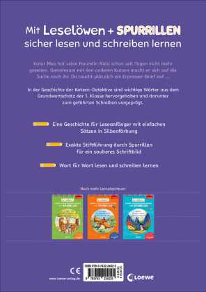 Leselöwen - Lesen und schreiben lernen mit Spurrillen - Die Katzen-Detektive