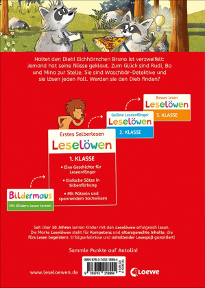 Leselöwen 1. Klasse - Drei Waschbären für alle Fälle