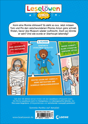 Leselöwen Comics 2. Klasse - Oh Schreck, die Mumie ist weg!