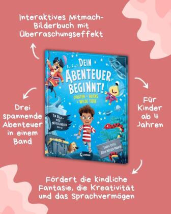 Dein Abenteuer beginnt! Piraten + Aliens + Wilde Tiere