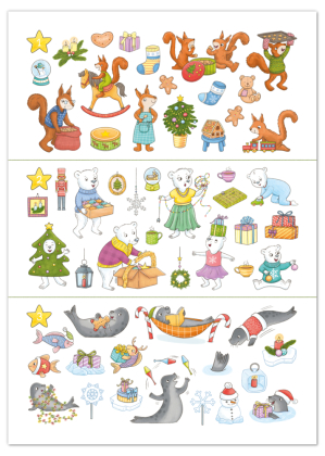 Mein Sticker-Adventskalender