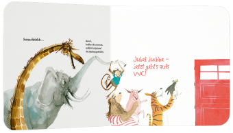 Oh, wer sitzt da auf dem Klo? 