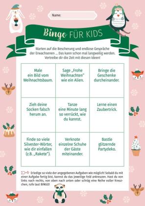 Weihnachts-Bingo