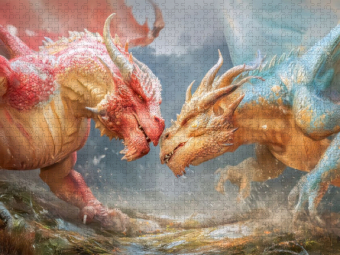 CALVENDO Puzzle Drachen | 2000 Teile Lege-Größe 90x67cm Foto-Puzzle für glückliche Stunden