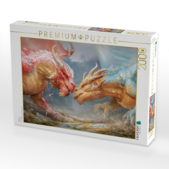 CALVENDO Puzzle Drachen | 2000 Teile Lege-Größe 90x67cm Foto-Puzzle für glückliche Stunden