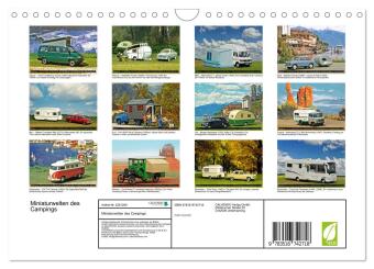 Miniaturwelten des Campings (Wandkalender 2026 DIN A4 quer), CALVENDO Monatskalender