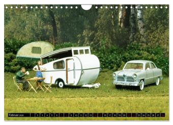 Miniaturwelten des Campings (Wandkalender 2026 DIN A4 quer), CALVENDO Monatskalender