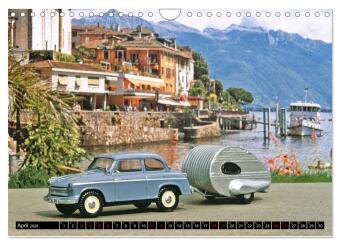 Miniaturwelten des Campings (Wandkalender 2026 DIN A4 quer), CALVENDO Monatskalender