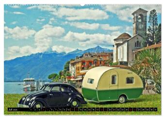 Miniaturwelten des Campings (hochwertiger Premium Wandkalender 2026 DIN A2 quer), Kunstdruck in Hochglanz