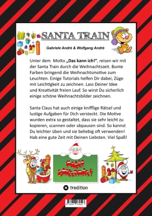 CRAFTBOOK - EISENBAHNEN - TUTORIALS - WEIHNACHTSMOTIVE - SANTA CLAUS - ELCH - ELFEN - KNIFFLIGE RÄTSEL - LUSTIGE AUFGABEN - CHRISTBAUM