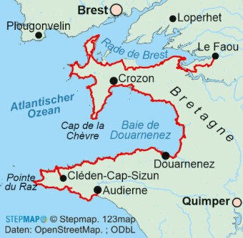 Bretagne: Zöllnerpfad GR 34 von Le Faou bis Audierne
