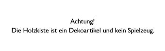 Holz-Erinnerungskiste zur Taufe