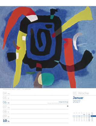 Kunstwelt Wochenplaner Kalender 2027 | Impressionismus und Klassische Moderne