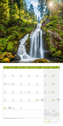 Naturwunder Deutschland Kalender 2027 - 30x30 - Art12