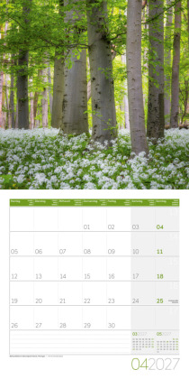 Naturwunder Deutschland Kalender 2027 - 30x30 - Art12