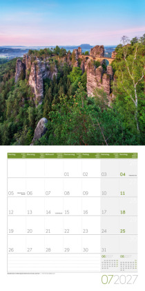 Naturwunder Deutschland Kalender 2027 - 30x30 - Art12