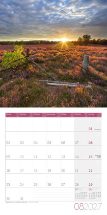 Naturwunder Deutschland Kalender 2027 - 30x30 - Art12