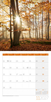 Naturwunder Deutschland Kalender 2027 - 30x30 - Art12