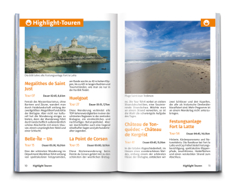 KOMPASS Wanderführer Bretagne, vom Mont-Saint-Michel bis Saint-Nazaire, 55 Touren mit Extra-Tourenkarte