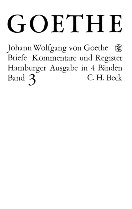 Goethes Briefe und Briefe an Goethe   