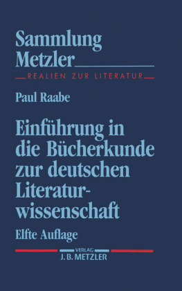 Einführung in die Bücherkunde zur deutschen Literaturwissenschaft; . 