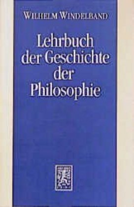 Lehrbuch der Geschichte der Philosophie 