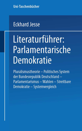 Literaturführer Parlamentarische Demokratie 