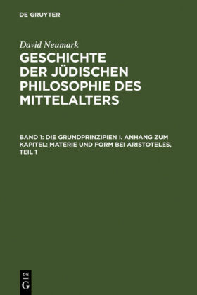 Geschichte der jüdischen Philosophie des Mittelalters, 3 Teile 