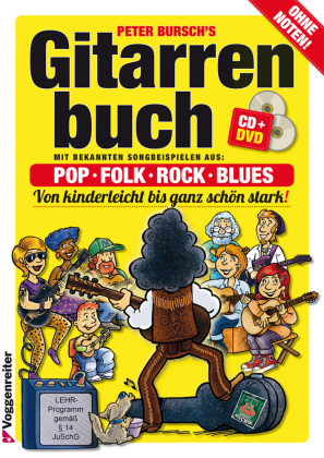 Gitarrenbuch, m. Audio-CD u. DVD. Bd.1