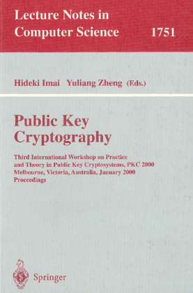 Public Key Cryptography 