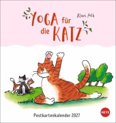 Puth Yoga für die Katz Postkartenkalender 2027