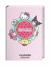 Hello Kitty 17-Monats-Kalenderbuch A5 2027 - 17 Monate. Von August 2026 bis Dezember 2027