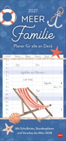 Meer Familie Familienplaner 2027 - Planer für alle an Deck