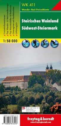 Freytag & Berndt Wander-, Rad- und Freizeitkarte Steirisches Weinland, Südwest-Steiermark