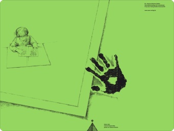 Schreibtisch-Auflage für Linkshänder, pinie-grün 