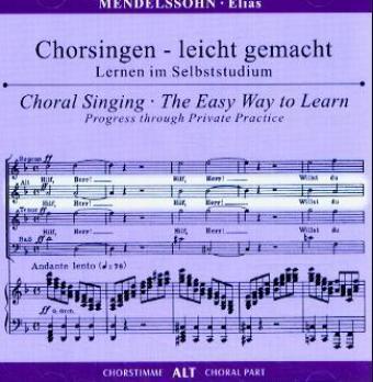 Elias op.70, Chorstimme Alt, 1 Audio-CD