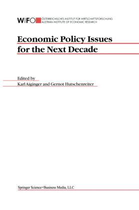 Economic Policy Issues for the Next Decade 