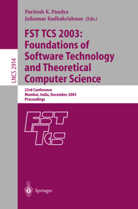 FST TCS 2003: Foundations of Software Technology and Theoretical Computer Science 