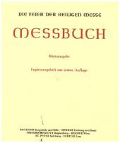 Messbuch für die Bistümer des deutschen Sprachgebietes. Authentische... / Kleinausgabe (Kapellenmissale)