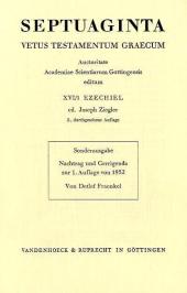 Septuaginta. Nachtrag zu Band 16,1