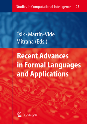 Recent Advances in Formal Languages and Applications 