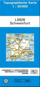 Topographische Karte Bayern Schweinfurt