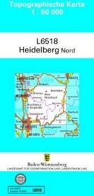 Topographische Karte Baden-Württemberg, Zivilmilitärische Ausgabe - Heidelberg-Nord