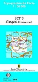 Topographische Karte Baden-Württemberg, Zivilmilitärische Ausgabe - Singen (Hohentwiel)